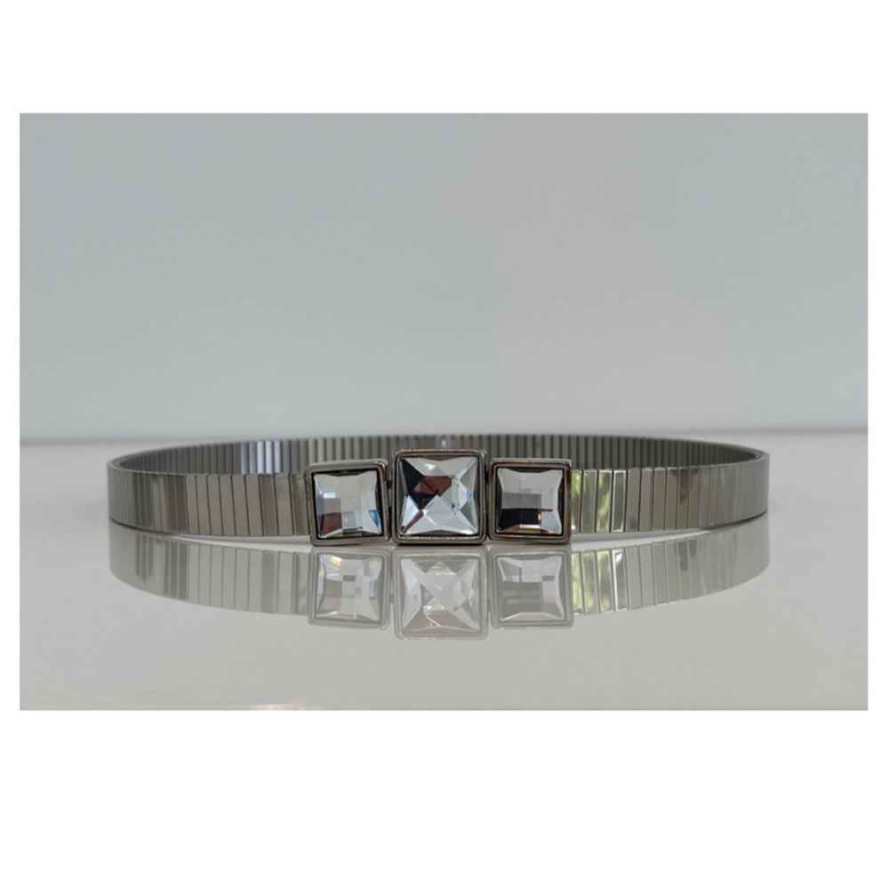 EXPANDABLE SILVER BELT ONE SIZE FITS ALL